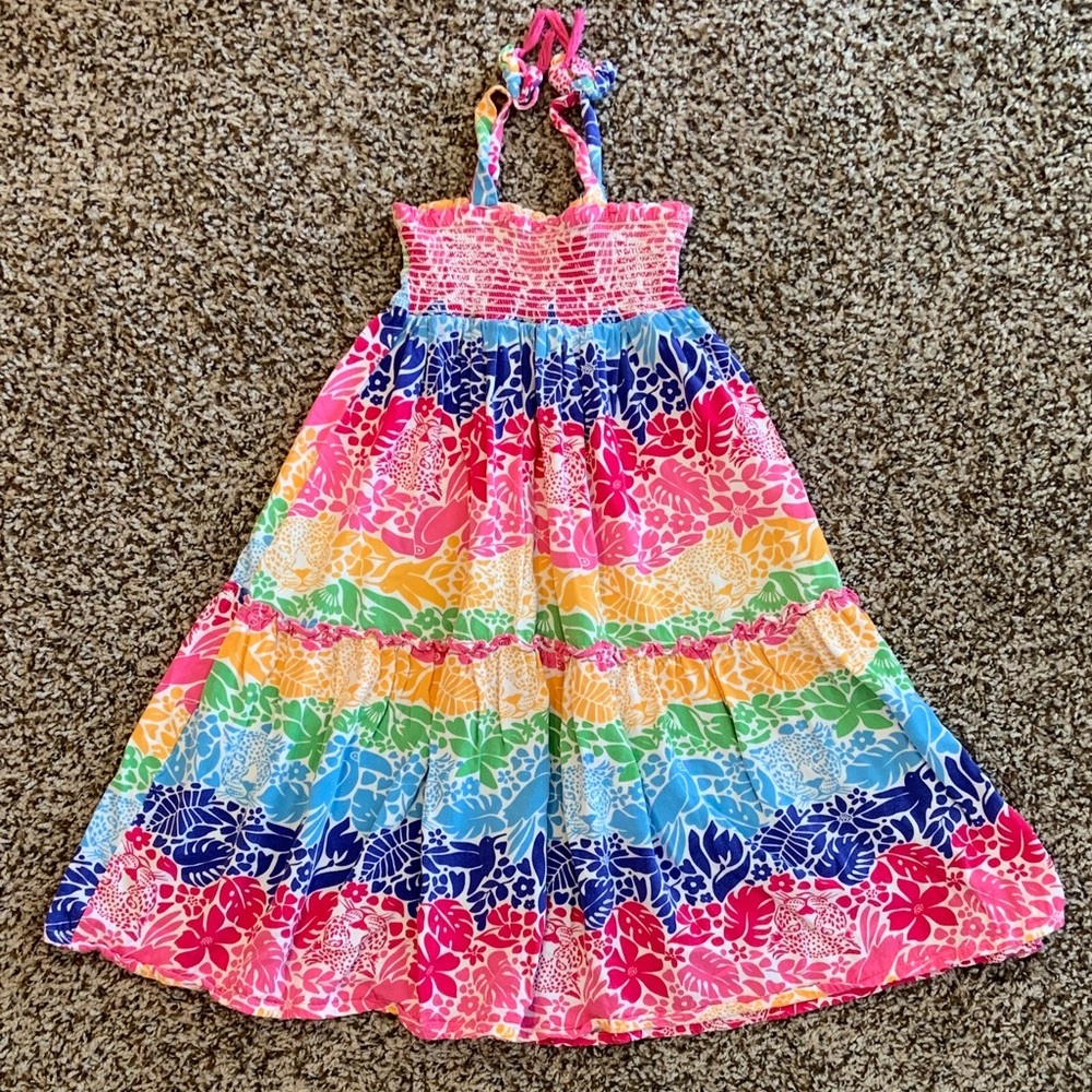 Vince Camuto Colorful Rainbow Kids Dress T4 - Picture 3 of 8